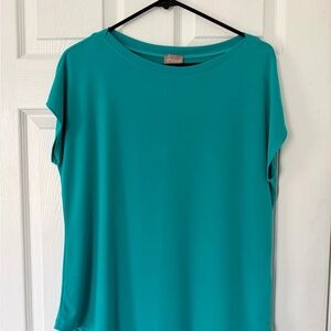 Chico's Teal Short Sleeve Top
